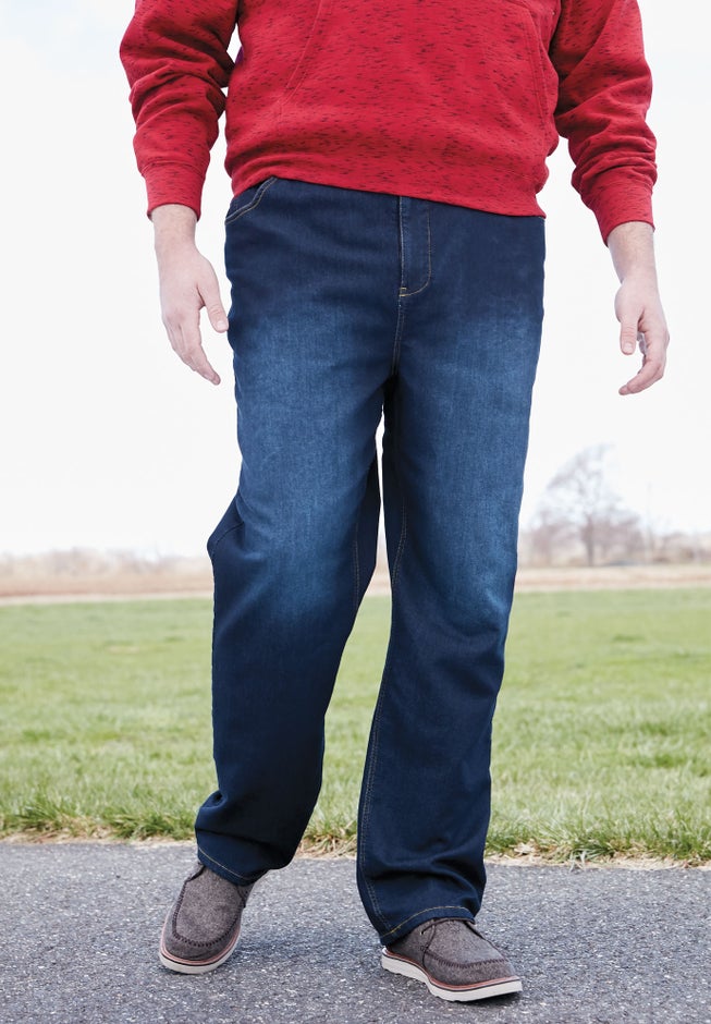 5-Pocket Relaxed Fit Denim Look Sweatpants image number 5