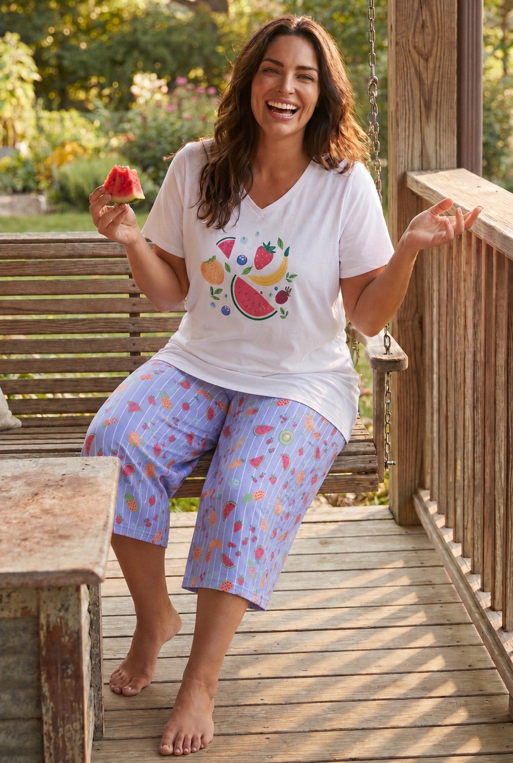 2-Piece Capri Cotton PJ Set image number 8