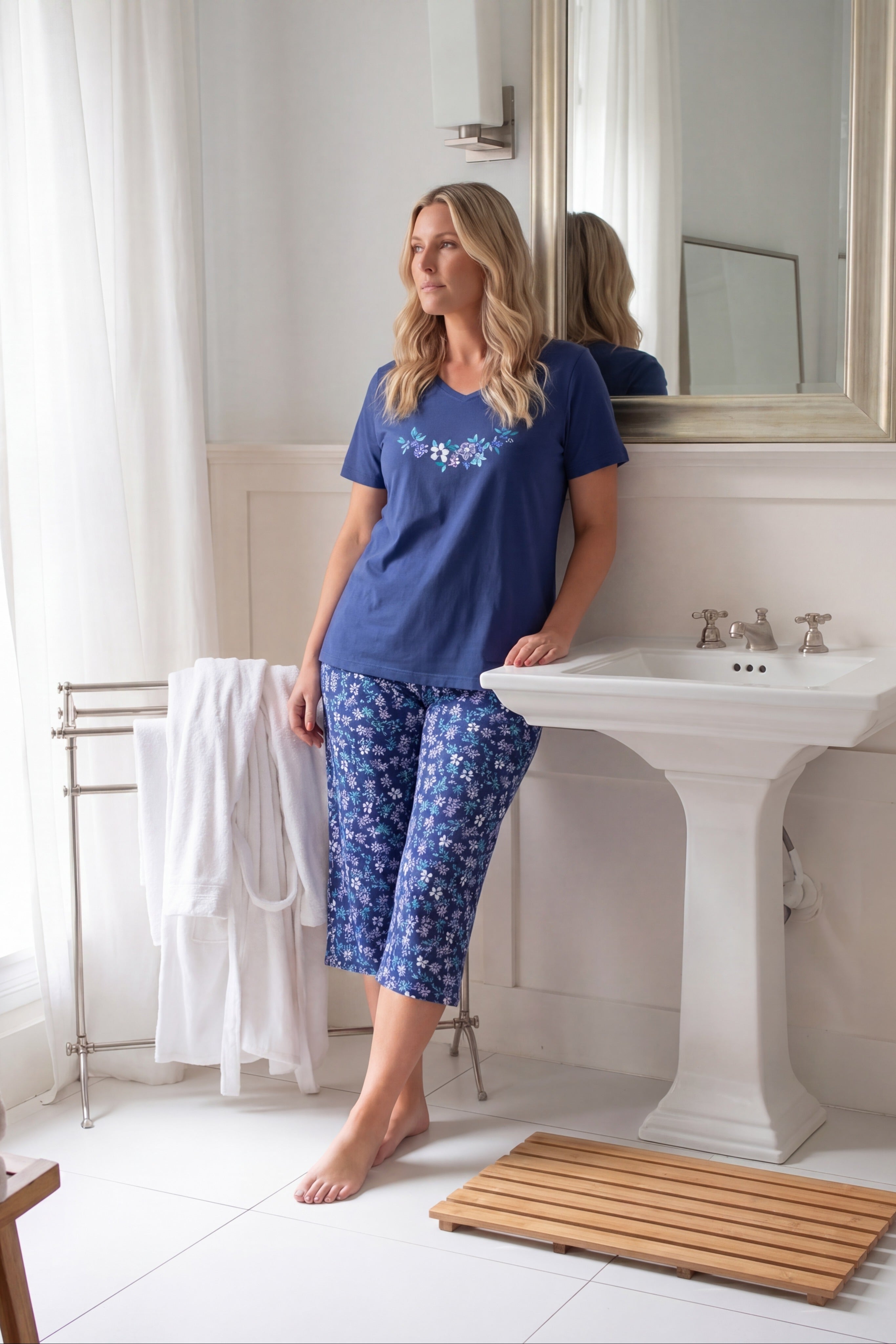 2-Piece Capri Cotton PJ Set image number 14