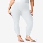 Lace Trim Essential Stretch Legging image number null