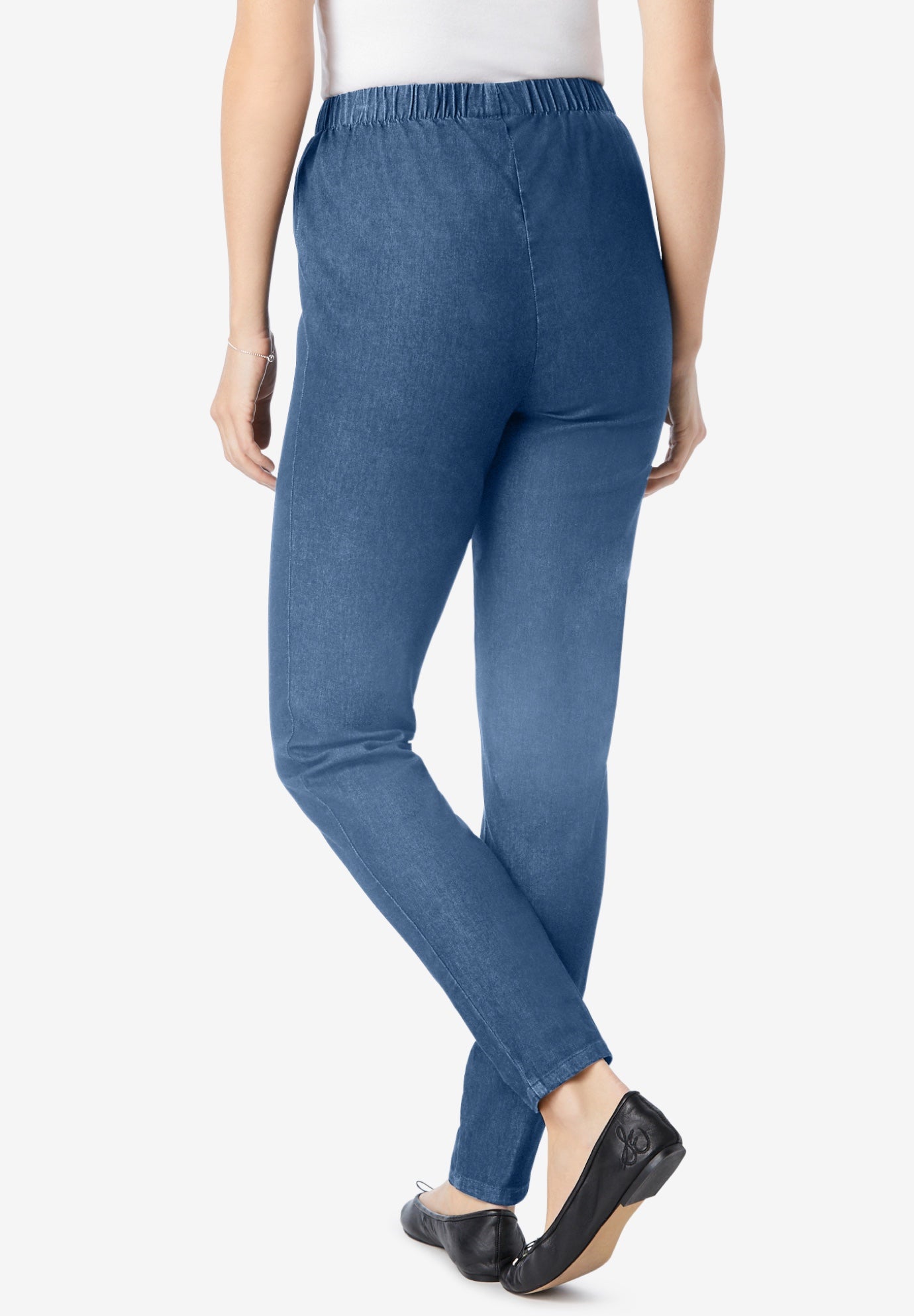 Fineline Stretch Denim Skinny Pull-On Jeans image number 1