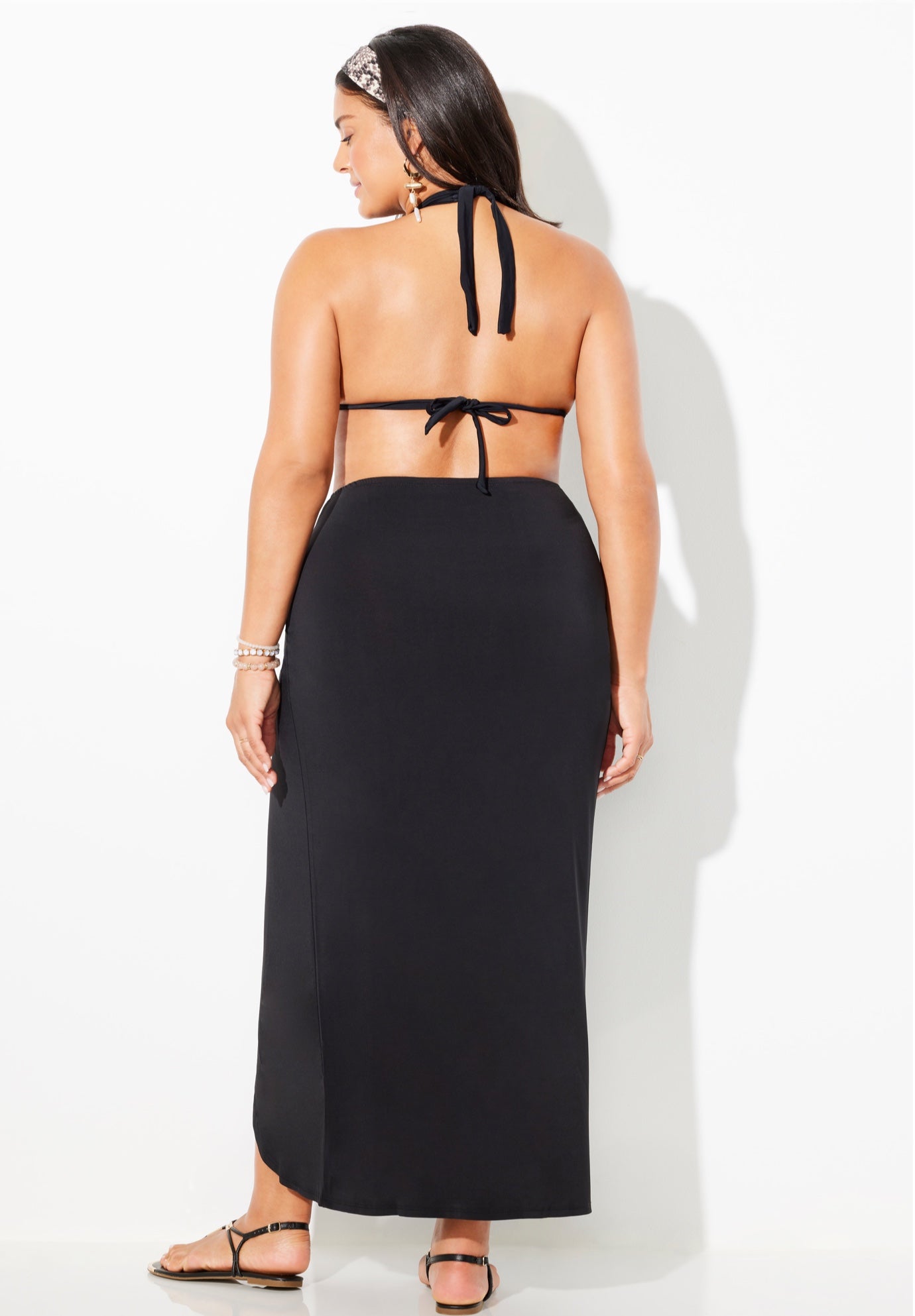 Pack & Go Wrinkle-Resistant Sarong Skirt Cover Up image number 1