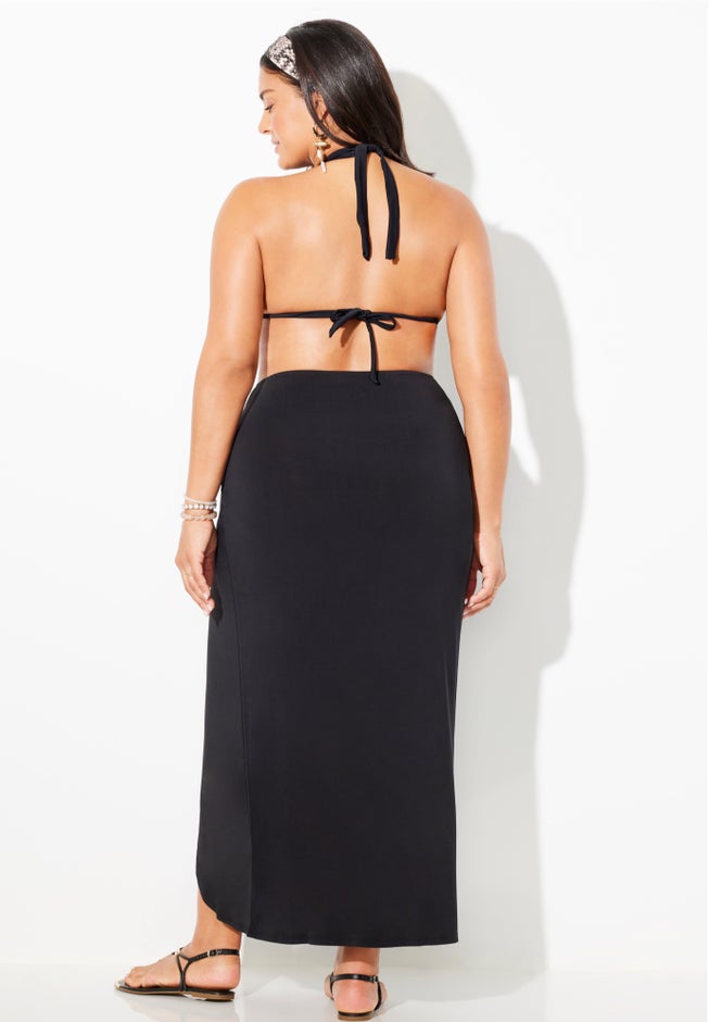 Pack & Go Wrinkle-Resistant Sarong Skirt Cover Up image number 1