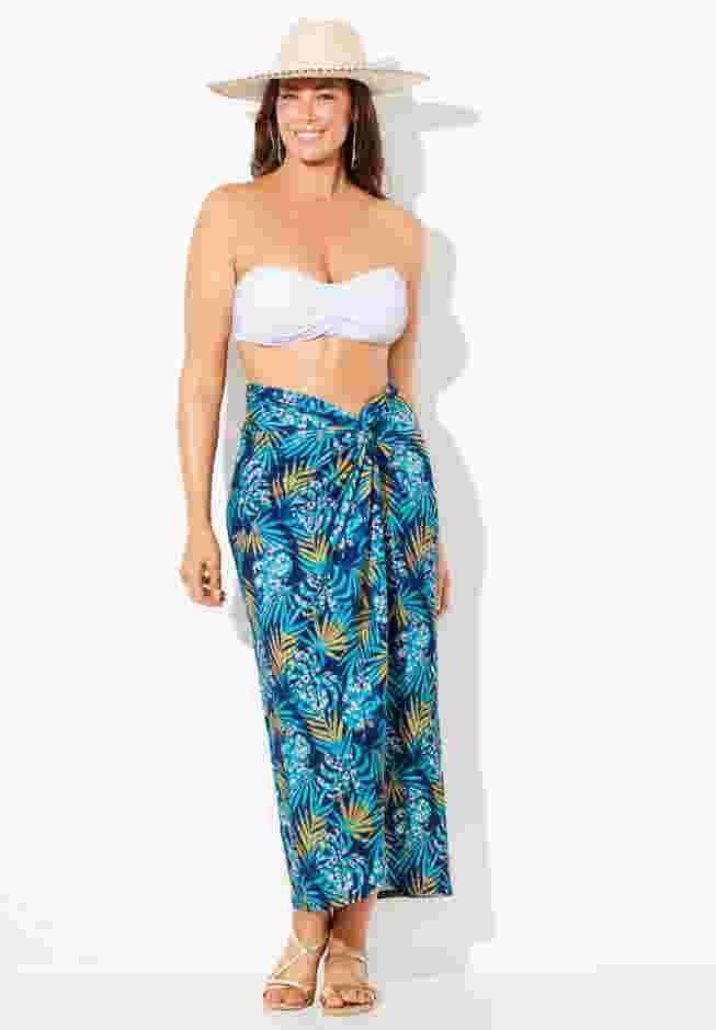 Pack & Go Wrinkle-Resistant Sarong Skirt Cover Up image number 0