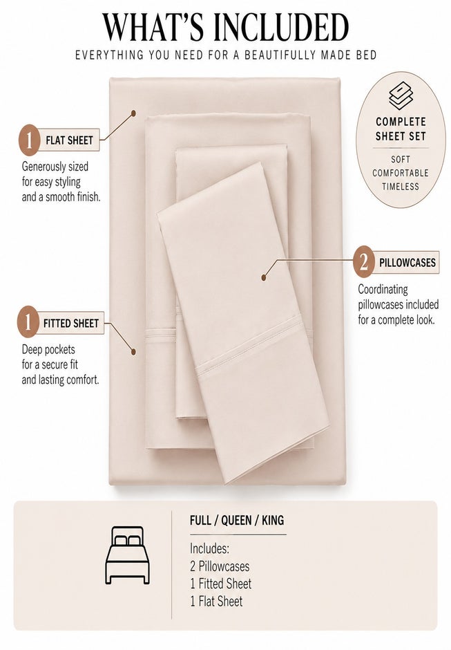 Bed Tite&trade; 500 Thread Count Cotton Sheet Set image number 1