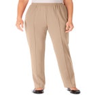 Knit Hassle-Free Pull-On Elastic-Waist Pants image number null