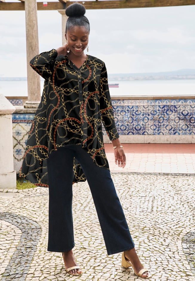 Georgette High Low Tunic image number 3