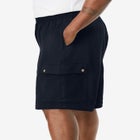 Full Elastic Waist Gauze Cargo Shorts image number null