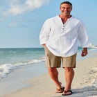 Full Elastic Waist Gauze Cargo Shorts image number null