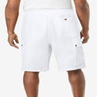 Full Elastic Waist Gauze Cargo Shorts image number null