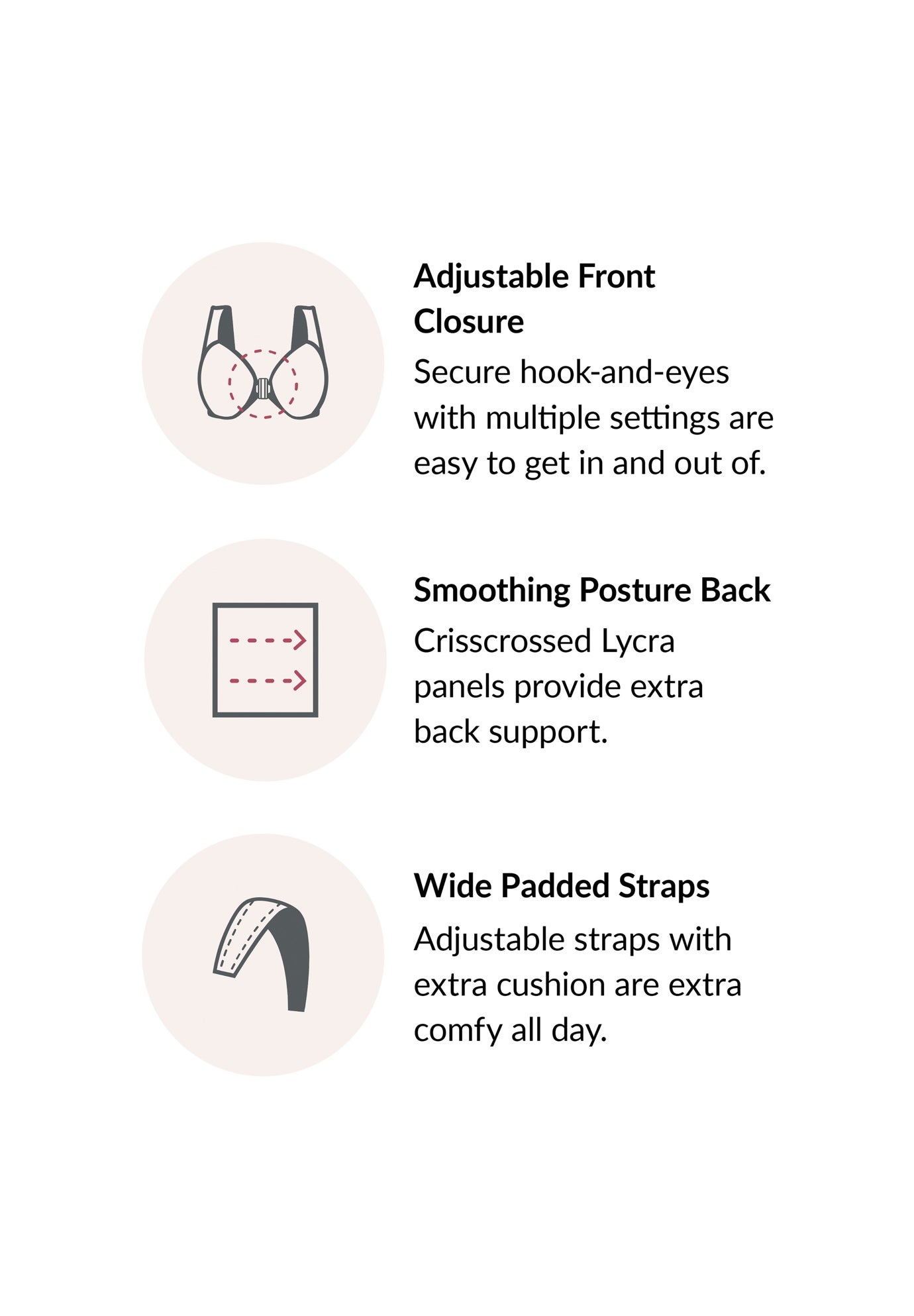 Glamorise® Magic Lift® Front-Close Posture Wireless Bra 1265 image number 6