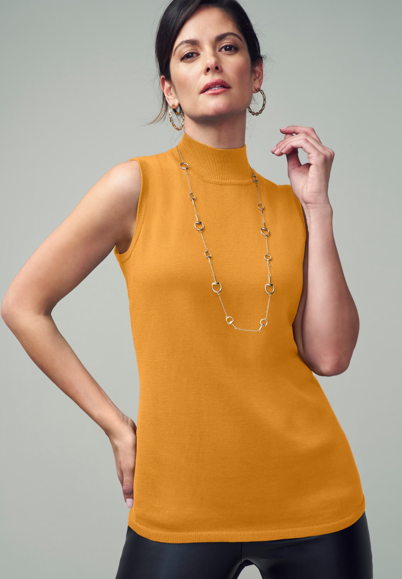 Fine Gauge Mockneck Sweater image number 4