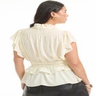 Mockneck Ruffle Blouse image number 1