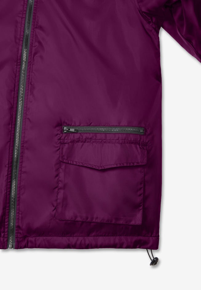 Plus Size Hooded Nylon Jacket image number 8