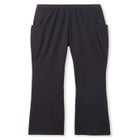 Stretch-Cotton Knit Pull-On Bootcut Pocket Leggings image number null