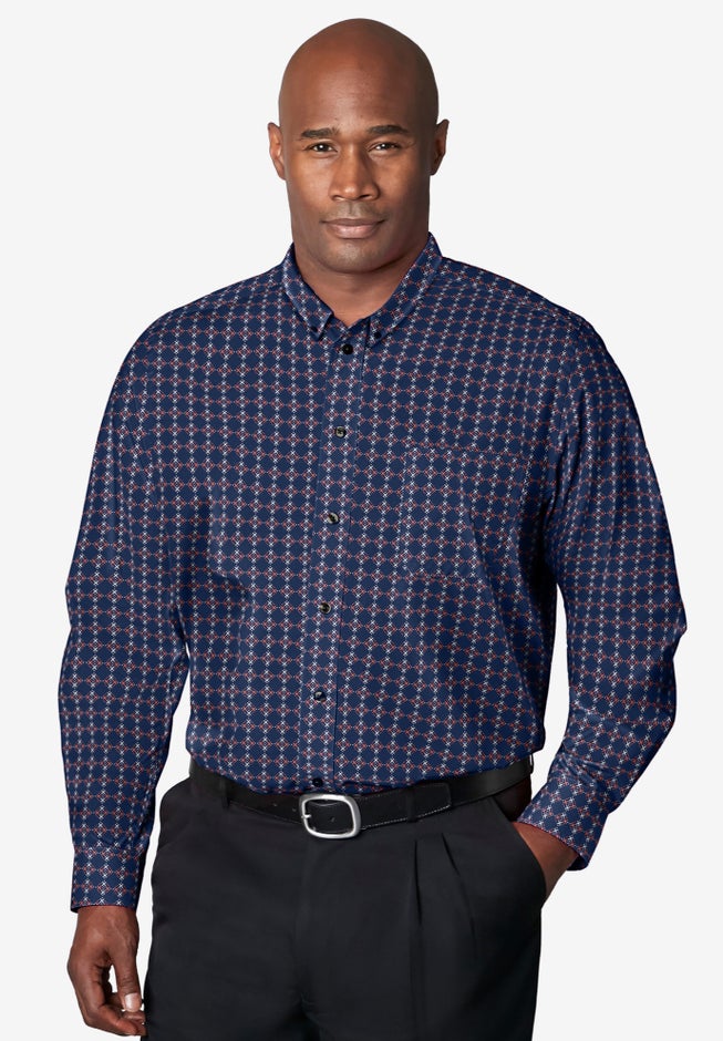 Wrinkle-Free Button-Down Collar Dress Shirt image number 4