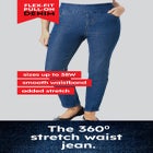 Flex-Fit Slim-Leg Pull-On Gap-Free Stretch-Denim Jeans image number null