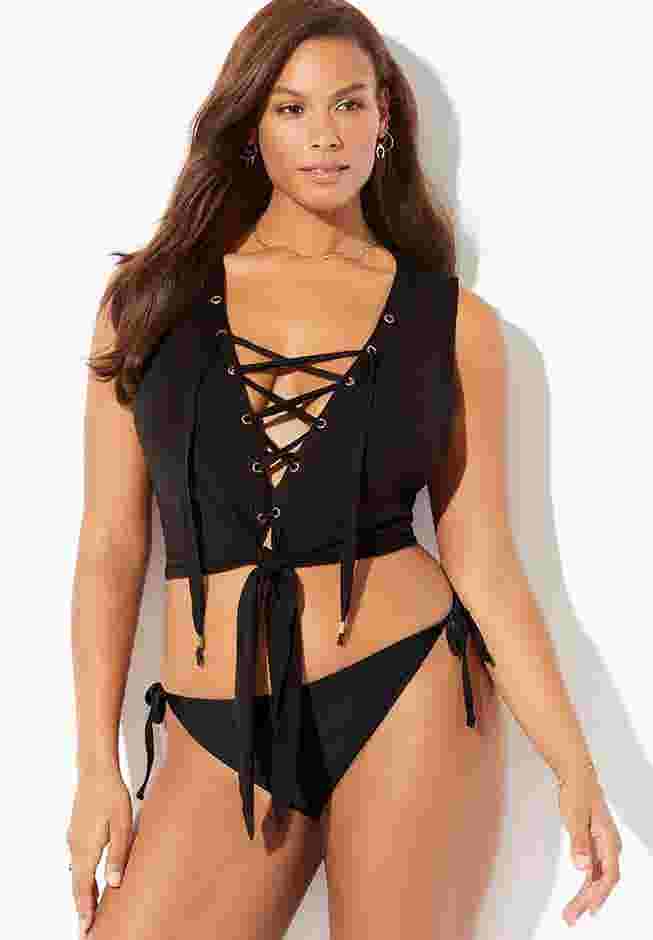 Idol Cover Up Crop Top image number 2
