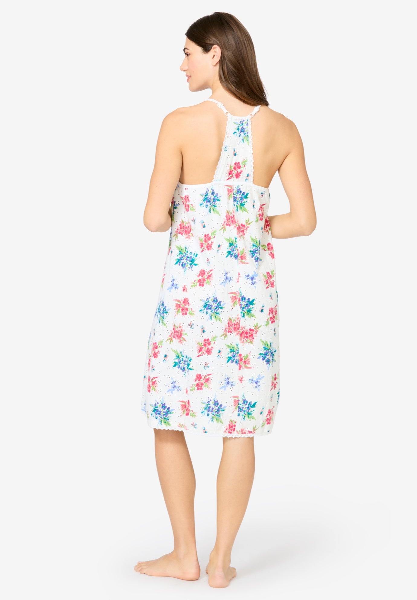 Breezy Eyelet Short Nightgown image number 1