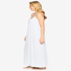 Breezy Eyelet Knit Long Nightgown image number null