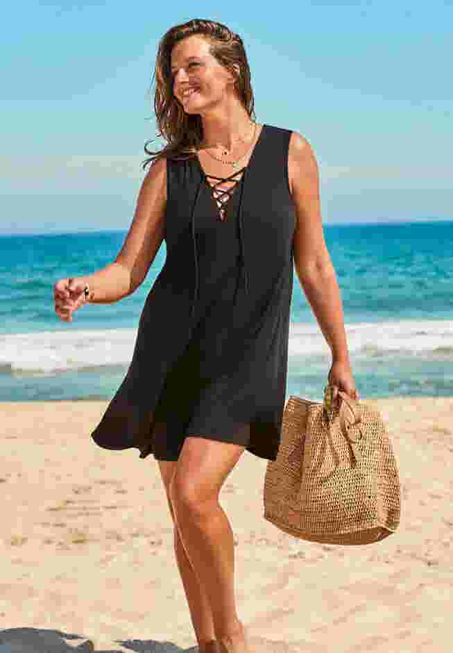 Fiona V-Neck Cover Up Dress image number 0