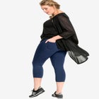 Mid-Rise Stretch Capri Jegging image number null