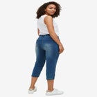 Mid-Rise Stretch Capri Jegging image number null