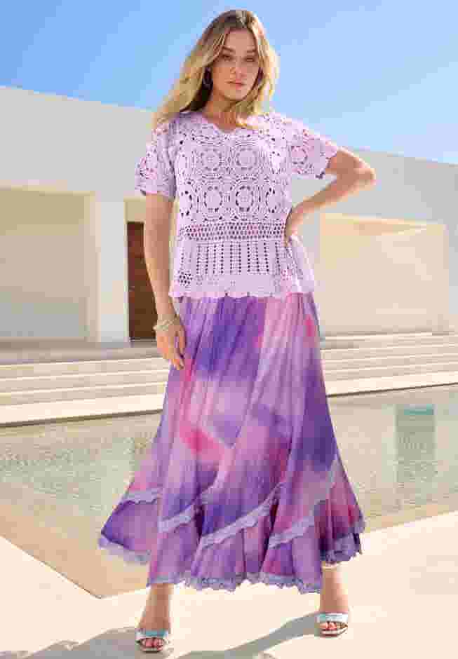 Plus Size French Skirt image number 3