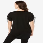 Ruched Sleeve Ultra Femme Tunic image number null