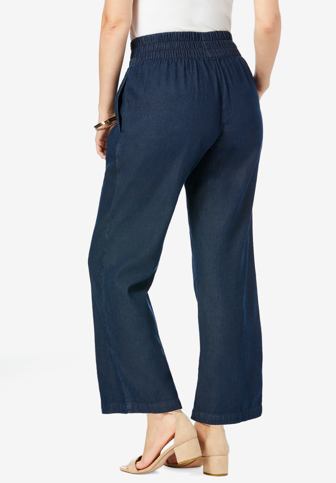 Chambray Wide Leg Pant image number 1