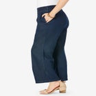 Chambray Wide Leg Pant image number null