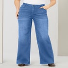 Plus Size Perfect Fit Stretch Wide Leg Jean image number null