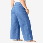Plus Size Classic Stretch Wide Leg Jean image number null