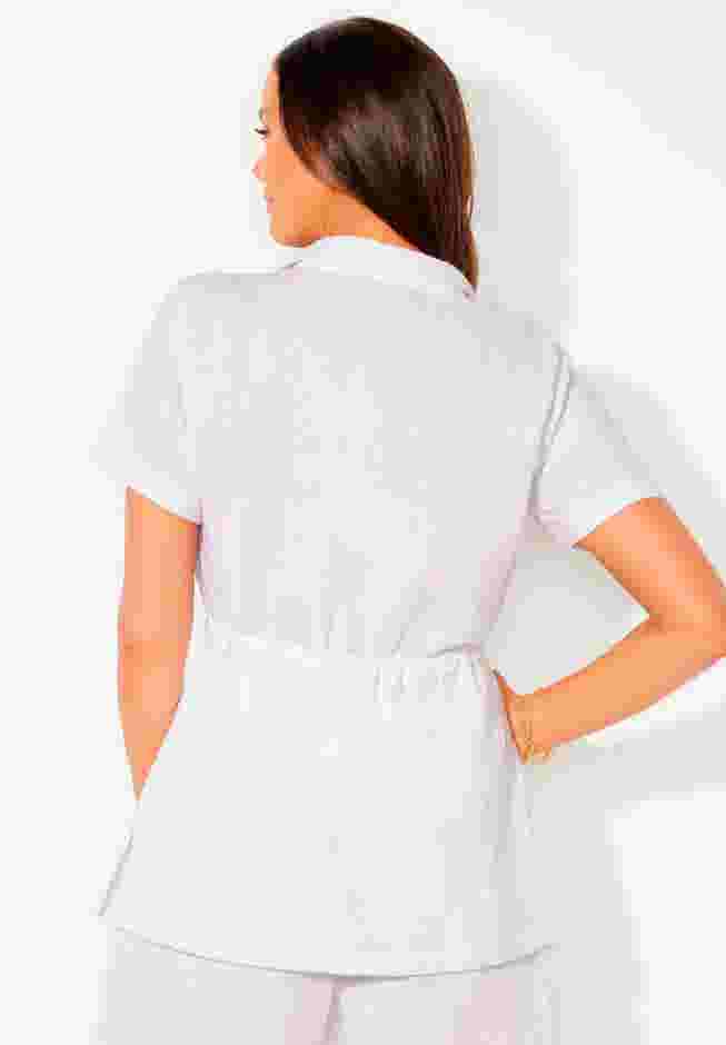 Sun Breeze Button Front Gauze Shirt Cover Up image number 1