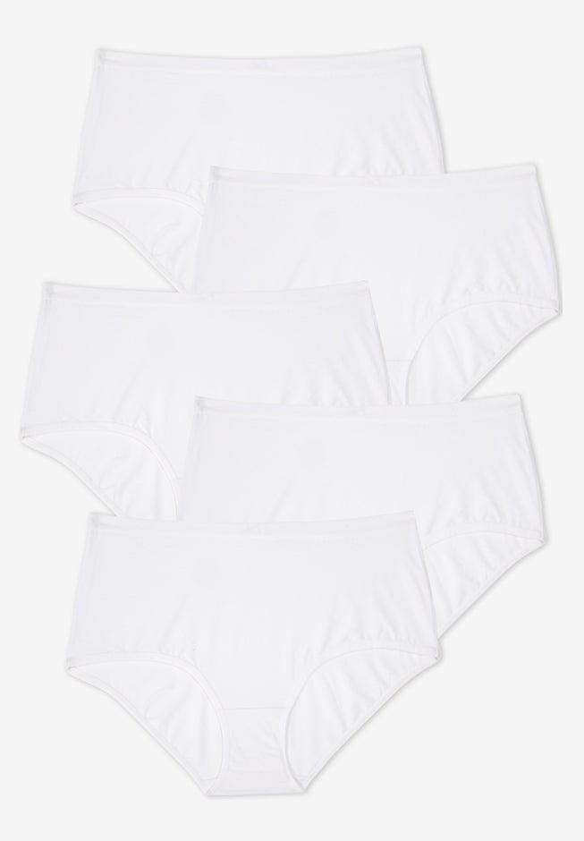 Full Coverage Stretch Cotton Brief 5-Pack image number 0