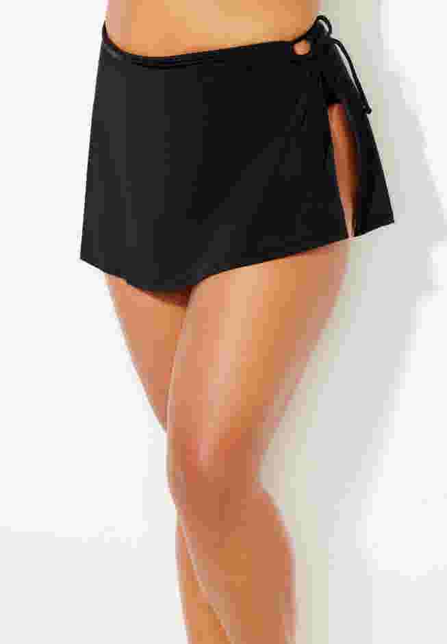 Asymmetrical Side Tie Swim Skirt image number 0