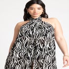 Cross Neck Cover Up Tunic image number null