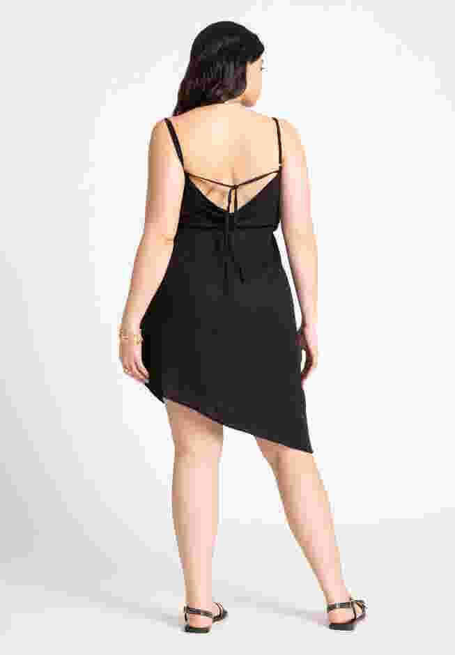Cowl Back Cover Up Mini Dress image number 1