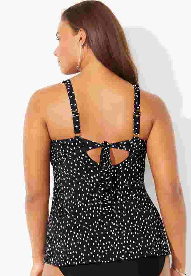 Tie-Back Tankini Top image number 1