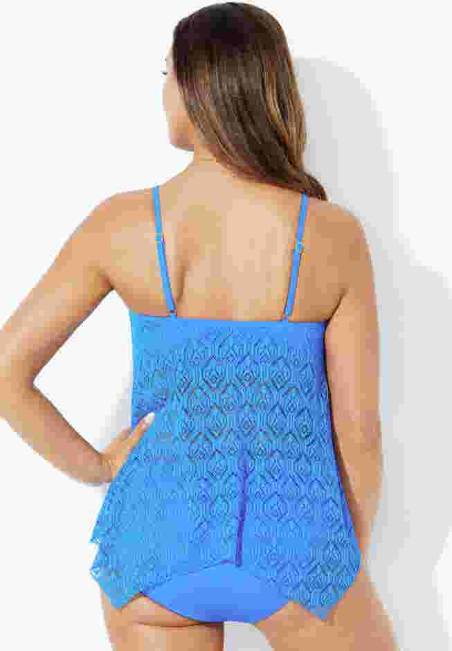 Handkerchief Crochet Tankini Top image number 1