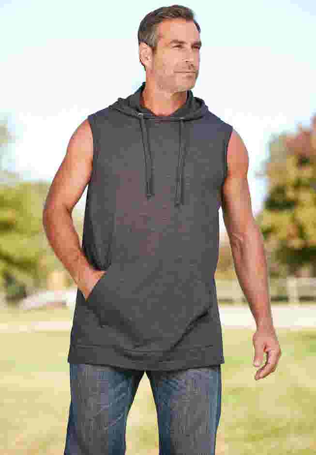 Lightweight Muscle Hoodie Tee image number 4