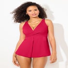 V-Neck Twist Tankini Top image number null