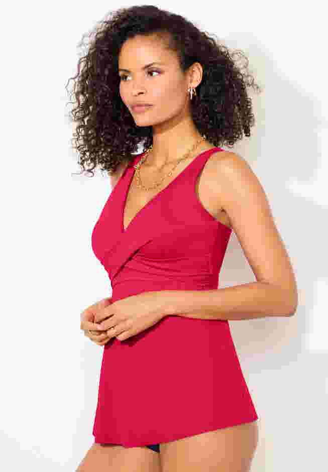 V-Neck Twist Tankini Top image number 6