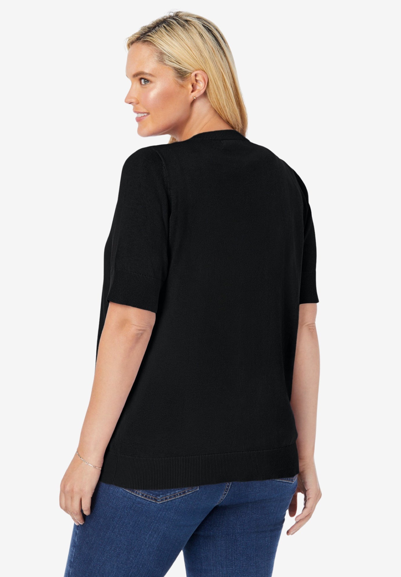 Perfect Elbow-Length Sleeve Cardigan Sweater image number 1