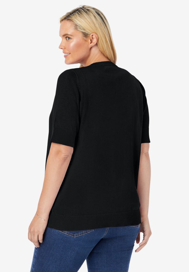 Perfect Elbow-Length Sleeve Cardigan Sweater image number 1