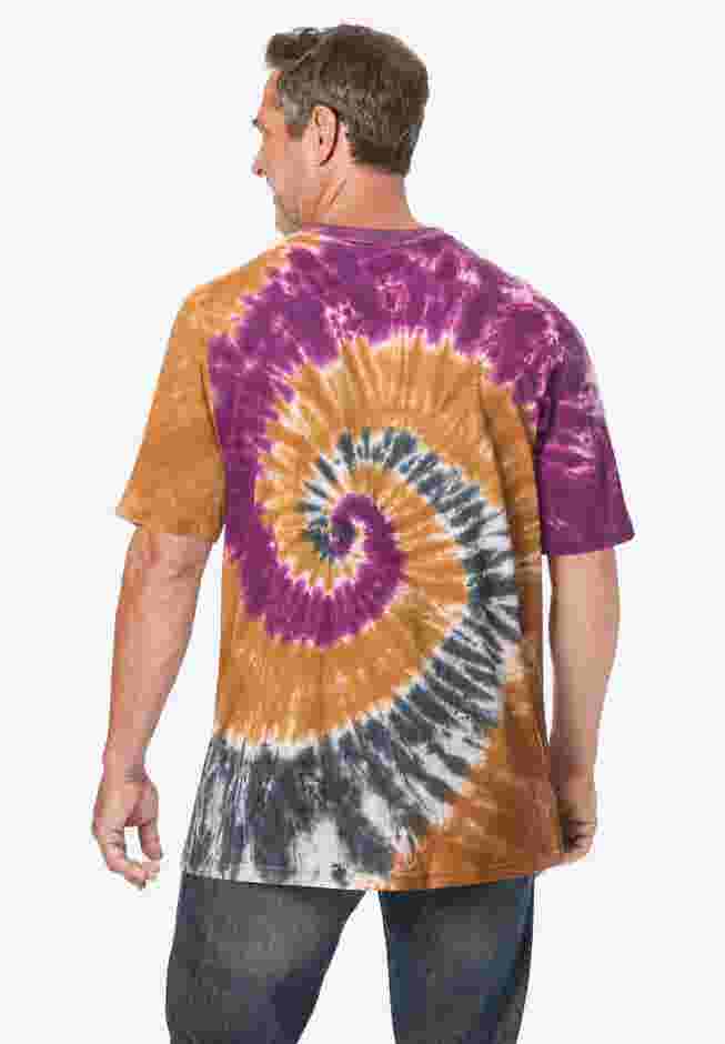 Lightweight Tie-Dye Crewneck Tee image number 1