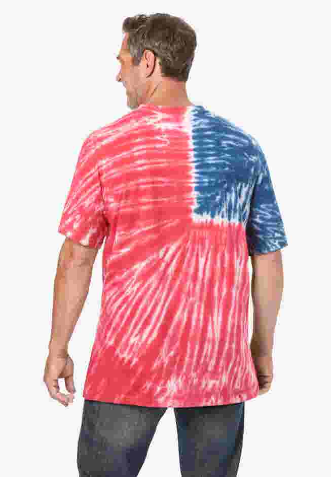 Lightweight Tie-Dye Crewneck Tee image number 1