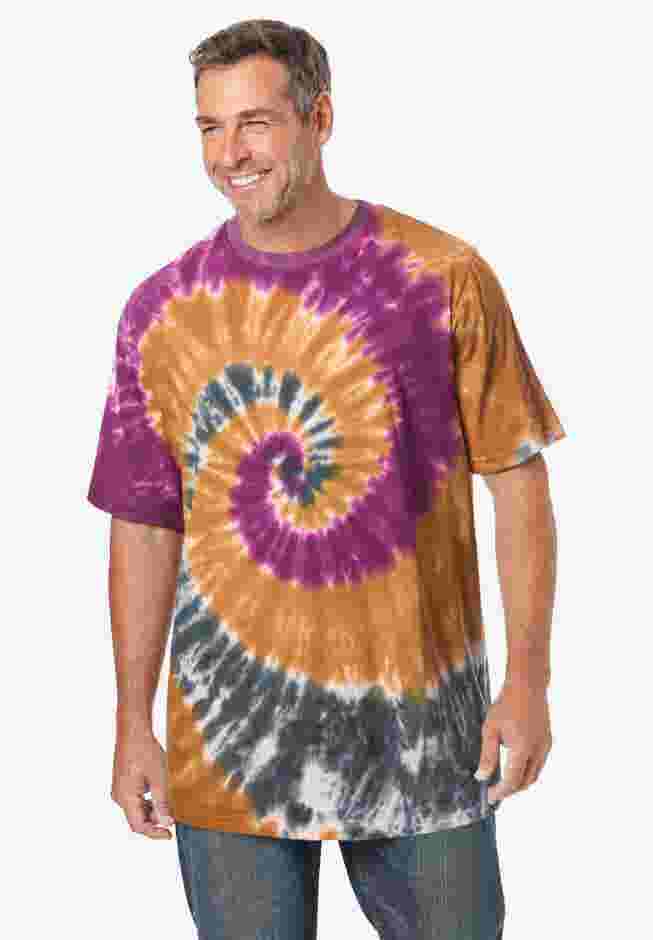 Lightweight Tie-Dye Crewneck Tee image number 0