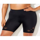 8" Laser Cut High Waist Swim Bike Short image number null
