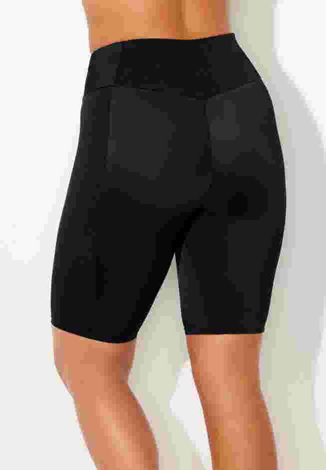8" Shimmer Color Block High Waist Swim Bike Short image number 1